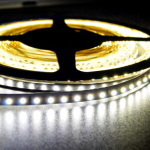 Tsong - 24V DC input 8mm width smd 2835 120 LEDs/meter single color CRI>90 Warm White 2700K LED Strip Light (5m) IP20 Non waterproof flexible strips
