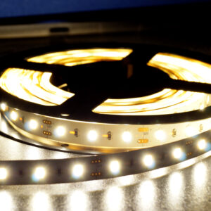 Tsong - 12V DC input 8mm width smd 2835 120 LEDs/meter single color CRI>90 Neutral White 4000K LED Strip Light (5m) IP20 Non waterproof flexible strips