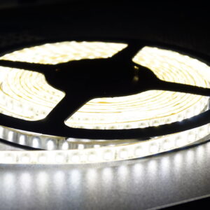 Tsong - 24V DC input 8mm width smd 2835 120 LEDs/meter single color CRI>90 Neutral White 4000K LED Strip Light (5m) IP20 Non waterproof flexible strips